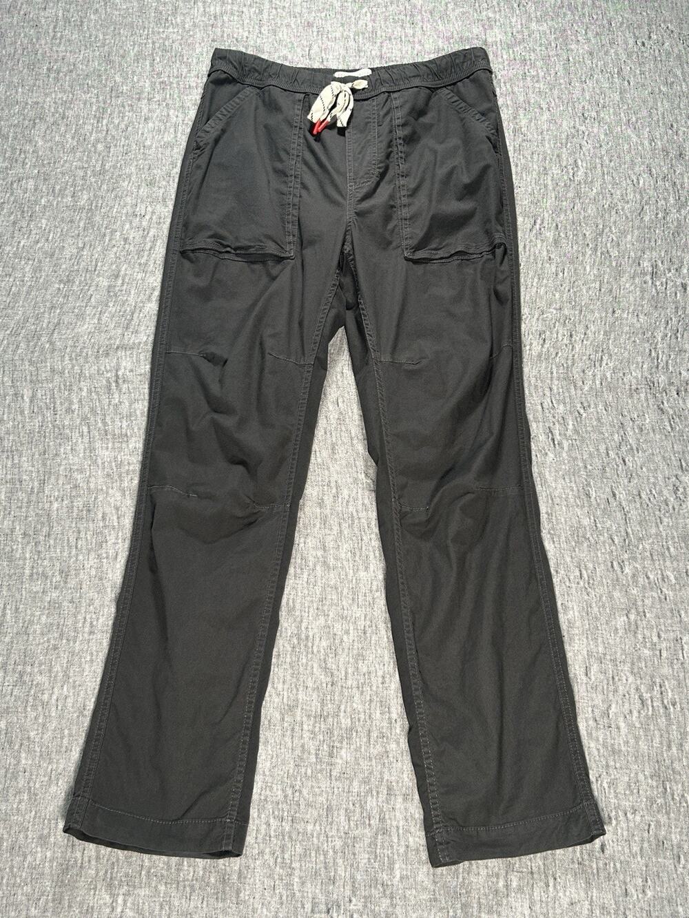 Topo Designs Pants Mens Medium 30x29.5 Grey Organic Cotton Stretch Casual